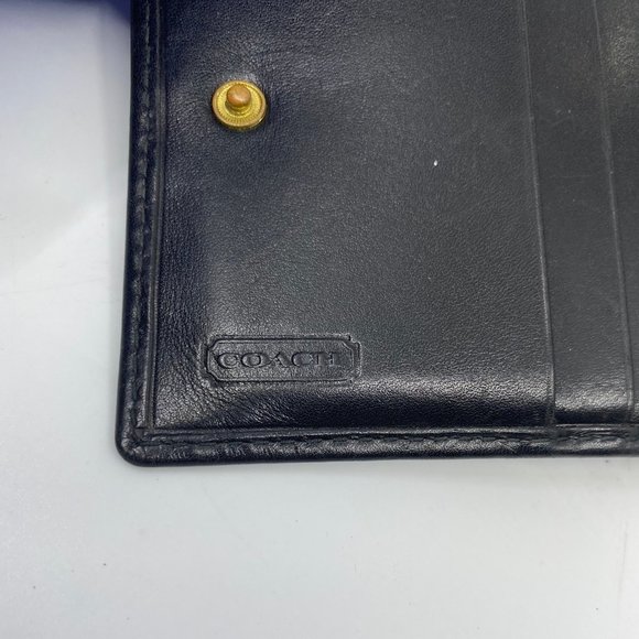 COACH Black Leather Dual fold Wallet - Picture 7 of 7